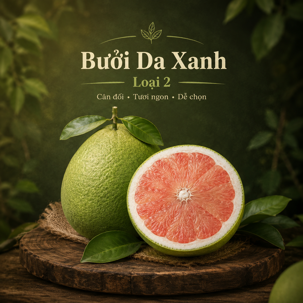 Bưởi da xanh - Loại 2